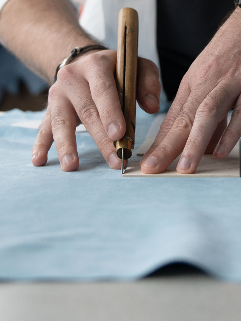 Fleur de Luxe Découpe artisanale de cuir véritable pour les boîtes à bijoux